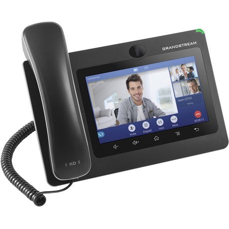 Grandstream GXV3370 IP Phone - Corded - Corded/Cordless - Bluetooth, Wi-Fi - Desktop, Wall Mountable - Black
