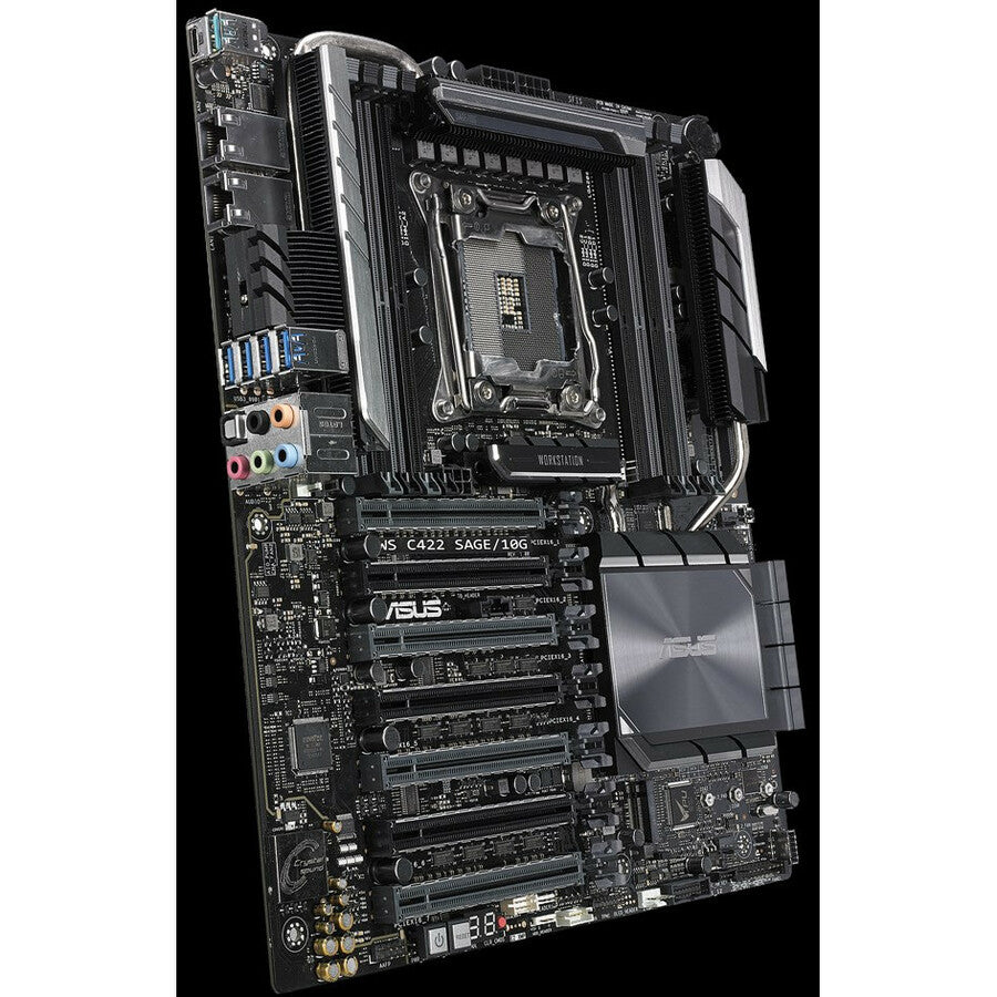 Asus WS C422 SAGE/10G Workstation Motherboard - Intel C422 Chipset - Socket R4 LGA-2066 - Intel Optane Memory Ready - SSI CEB