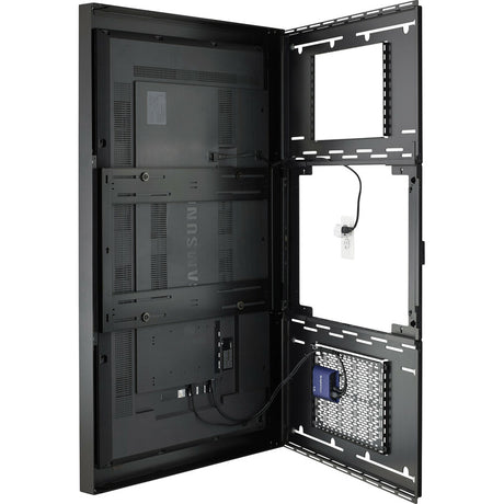 Chief LW Series Impact On-Wall Kiosk Display Mount - 50" Portrait Screen - Black