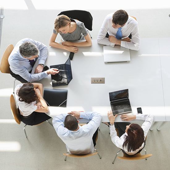 Chief Radiant Power Center, 2 AC, 2 USB-A, Nickel