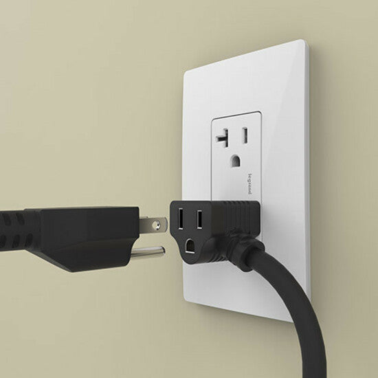 Chief Desktop Power Center, 3 AC, 2 USB-A, Black