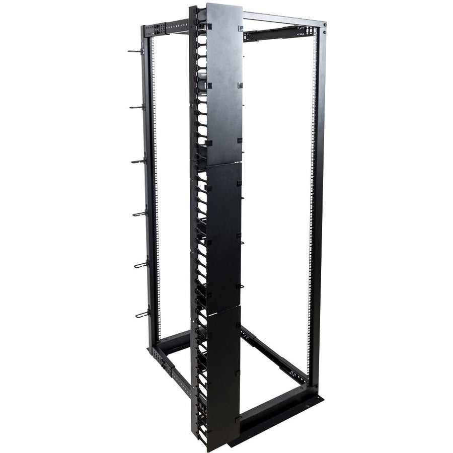 Rack Solutions 42U Vertical Plastic Cable Duct with Cover (Button Mount)