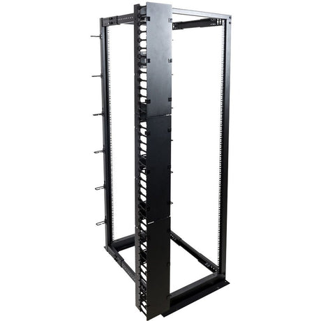 Rack Solutions 42U Vertical Plastic Cable Duct with Cover (Button Mount)