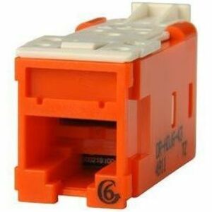 Ortronics Clarity High Density Jack (HDJ) CAT6, T568A/B, Orange