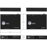 SIIG 4K HDMI HDBaseT Extender Over Single Cat5e/6 with RS-232, IR & PoC - 100m