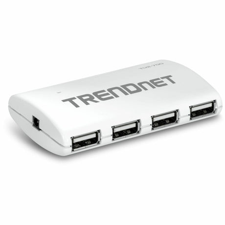 TRENDnet 7-Port USB 2.0 Hub, TU2-700, 7 x USB 2.0 Ports, Backwards Compatible with USB 1.1, Compatible with Windows and macOS, NDAA Compliant