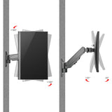 Aluminum Wall Mount Gas Spring Monitor Arm - 17" to 32"