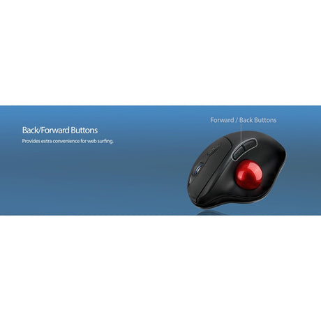 Adesso iMouse T30 Wireless Programmable Ergonomic Trackball Mouse