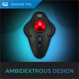 Adesso iMouse T40 Wireless Programmable Ergonomic Trackball Mouse