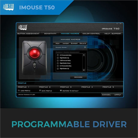 WL ERGONOMIC TRACKBALL