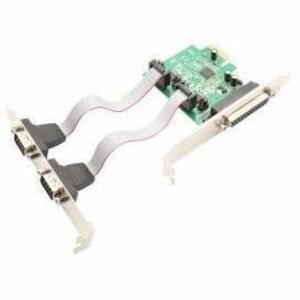 SYBA Multimedia 2 Port DB9 Serial and 1 Port DB25 Parallel Printer PCI-Express 2.0 x1 Combo Card - SI-PEX50103