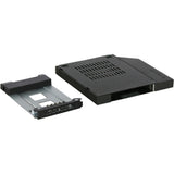 Icy Dock ToughArmor MB411SPO-1B Drive Bay Adapter for 5.25" - Serial ATA/600 Host Interface Internal - Black