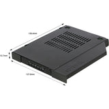 Icy Dock ToughArmor MB411SPO-1B Drive Bay Adapter for 5.25" - Serial ATA/600 Host Interface Internal - Black