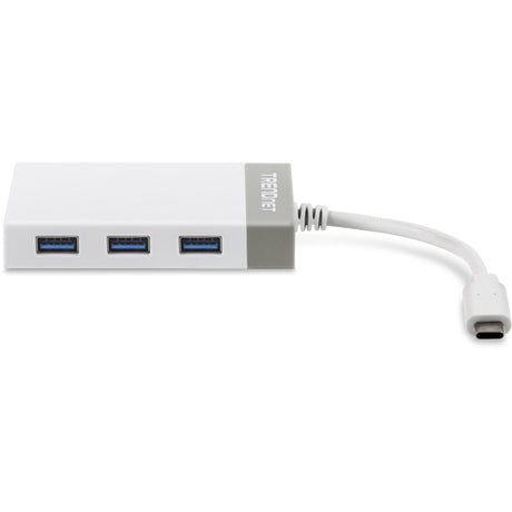 TRENDnet USB-C to Ethernet Gigabit Adapter, TUC-ETGH3, USB-C Hub with RJ-45 Gigabit, Windows and Mac Compatible, 3 x USB 3.0 Ports, 1 x Gigabit Ethernet Port, Compatible with USB 2.0 and USB 1.1