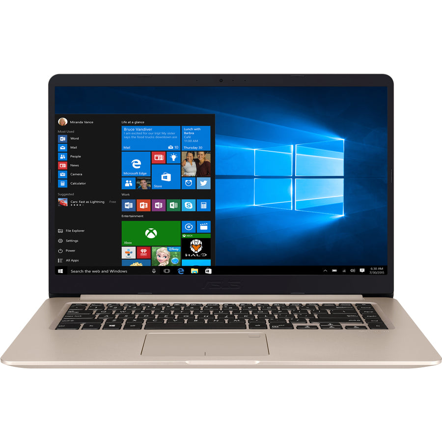 Asus VivoBook S15 S510 S510UN-DB55 15.6" Notebook - Intel Core i5 8th Gen i5-8250U - 4 GB - 1 TB HDD - Gold
