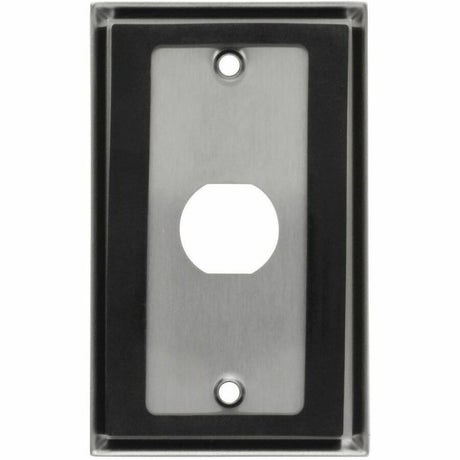 Eaton Tripp Lite Series 1-Port Single Gang Faceplate, Stainless Steel, Industrial Grade, IP44, TAA
