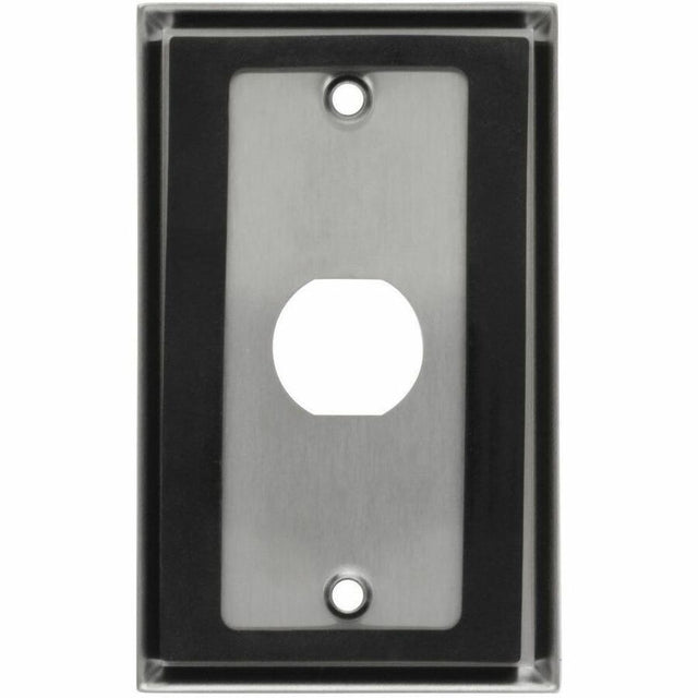 Eaton Tripp Lite Series 1-Port Single Gang Faceplate, Stainless Steel, Industrial Grade, IP44, TAA