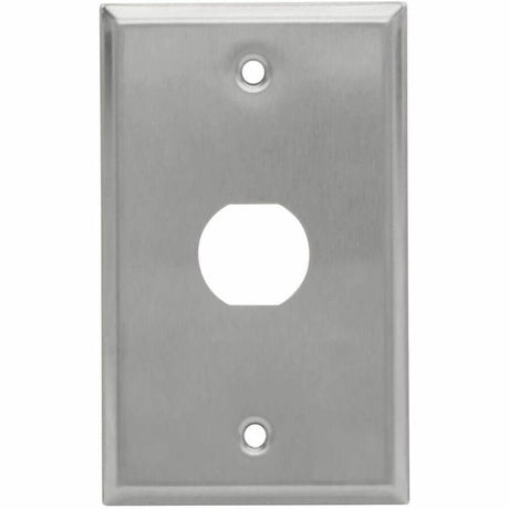 Eaton Tripp Lite Series 1-Port Single Gang Faceplate, Stainless Steel, Industrial Grade, IP44, TAA