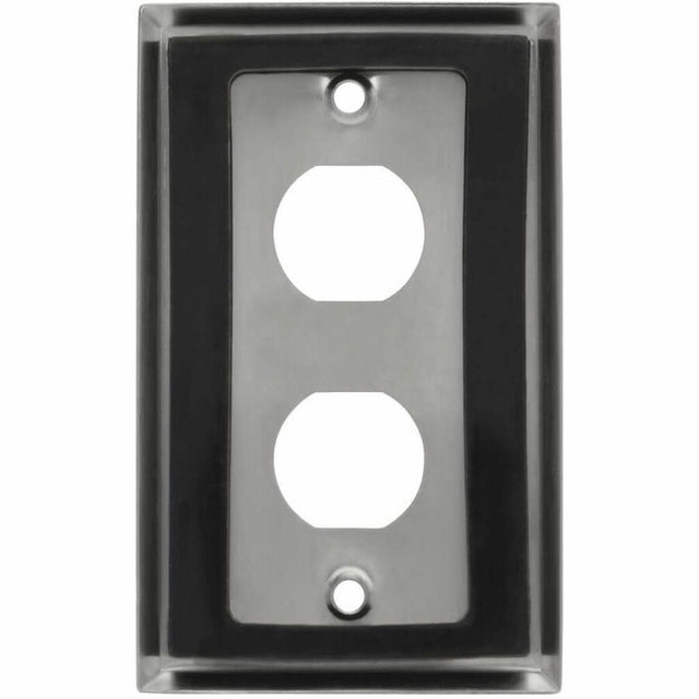 Eaton Tripp Lite Series 2-Port Single Gang Faceplate, Stainless Steel, Industrial Grade, IP44, TAA