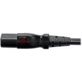 Eaton Tripp Lite Series Hospital-Grade Power Cord, NEMA 5-15P to Locking IEC C13 - Green Dot, 10A, 125V, 18 AWG, 3 ft. (0.91 m), Black