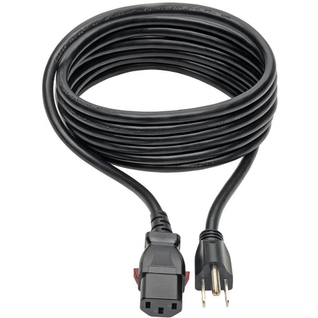 Eaton Tripp Lite Series Computer Power Cord, NEMA 5-15P to Locking C13 - 10A, 125V, 18 AWG, 10 ft. (3.05 m)