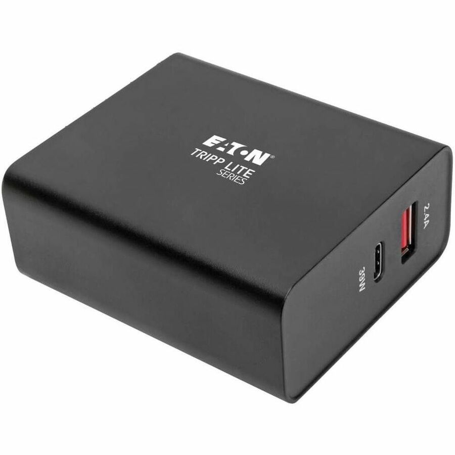 Eaton Tripp Lite Series Dual-Port USB Wall Charger with PD Charging - USB-C (39W) & USB-A (5V 2.4A/12W)