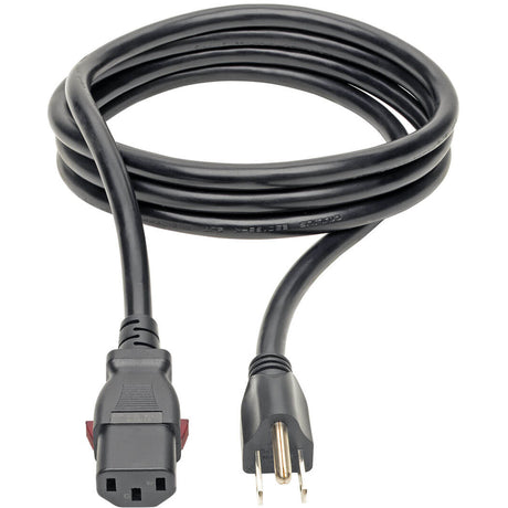 Eaton Tripp Lite Series Computer Power Cord, NEMA 5-15P to Locking C13 - Heavy-Duty, 15A, 125V, 14 AWG, 6 ft. (1.83 m), Black