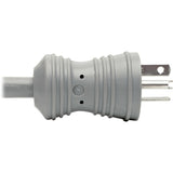 Eaton Tripp Lite Series Hospital-Grade Power Cord, NEMA 5-20P to C19 - Heavy-Duty, Green Dot, 20A, 125V, 12 AWG, 6 ft. (1.83 m), Gray