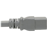 Eaton Tripp Lite Series Hospital-Grade Power Cord, NEMA 5-20P to C19 - Heavy-Duty, Green Dot, 20A, 125V, 12 AWG, 6 ft. (1.83 m), Gray