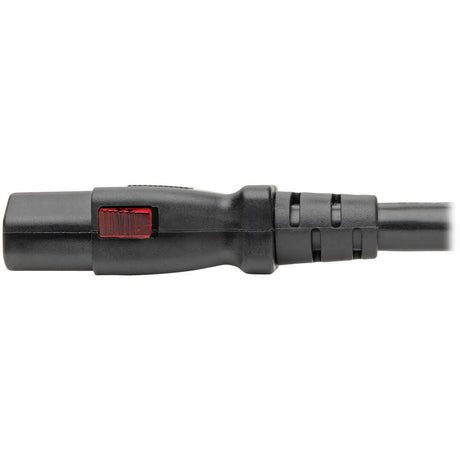 Eaton Tripp Lite Series Computer Power Cord, NEMA 5-15P to Locking C13 - Heavy-Duty, 15A, 125V, 14 AWG, 3 ft. (0.91 m), Black