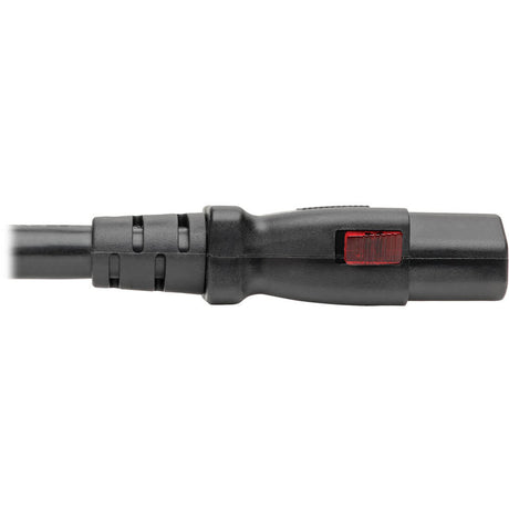 Eaton Tripp Lite Series Computer Power Cord, NEMA 5-15P to Locking C13 - Heavy-Duty, 15A, 125V, 14 AWG, 3 ft. (0.91 m), Black