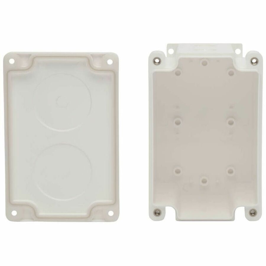 Eaton Tripp Lite Series Waterproof Electrical Junction Box - Surface Mount, Industrial, Single Gang, IP68, TAA, 2 Cutouts