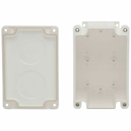 Eaton Tripp Lite Series Waterproof Electrical Junction Box - Surface Mount, Industrial, Single Gang, IP68, TAA, 2 Cutouts