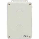 Eaton Tripp Lite Series Waterproof Electrical Junction Box - Surface Mount, Industrial, Single Gang, IP68, TAA, 2 Cutouts