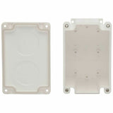 Eaton Tripp Lite Series Waterproof Electrical Junction Box - Surface Mount, Industrial, Single Gang, IP68, TAA, 2 Cutouts