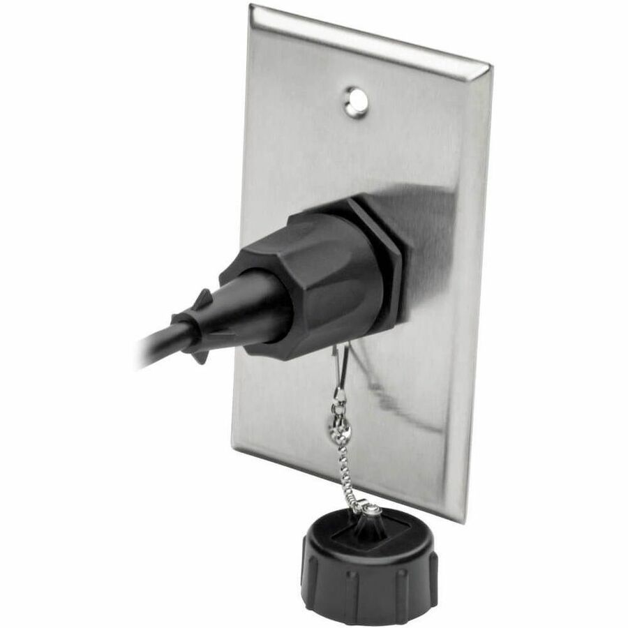 Eaton Tripp Lite Series Keystone Jack Cat6/Cat5e, RJ45, Shielded, Dust Cap, Industrial - 110 Punch Down, IP68, TAA