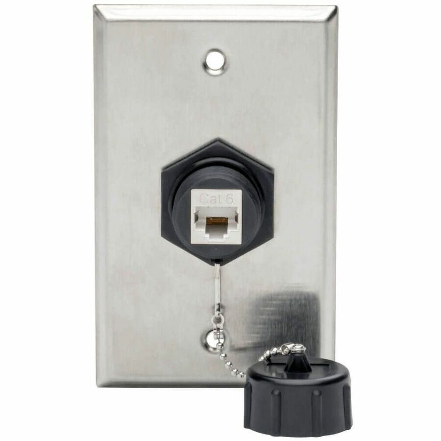 Eaton Tripp Lite Series Keystone Jack Cat6/Cat5e, RJ45, Shielded, Dust Cap, Industrial - 110 Punch Down, IP68, TAA