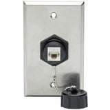 Eaton Tripp Lite Series Keystone Jack Cat6/Cat5e, RJ45, Shielded, Dust Cap, Industrial - 110 Punch Down, IP68, TAA