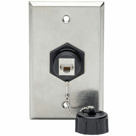 Eaton Tripp Lite Series Keystone Jack Cat6/Cat5e, RJ45, Shielded, Dust Cap, Industrial - 110 Punch Down, IP68, TAA