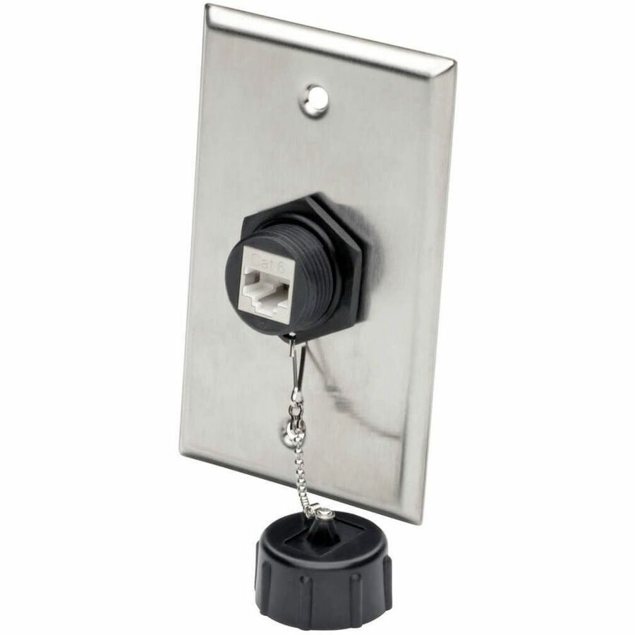Eaton Tripp Lite Series Keystone Jack Cat6/Cat5e, RJ45, Shielded, Dust Cap, Industrial - 110 Punch Down, IP68, TAA