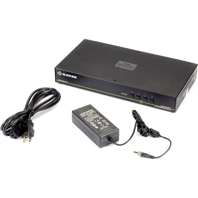 Black Box Secure NIAP 3.0 KVM Switch - Single-Head, HDMI, CAC, 4K, 4-Port