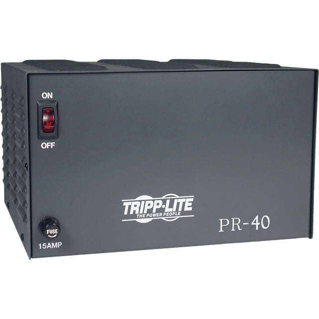 Eaton Tripp Lite Series TAA-Compliant 40-Amp DC Power Supply, 13.8VDC, Precision Regulated AC-to-DC Conversion