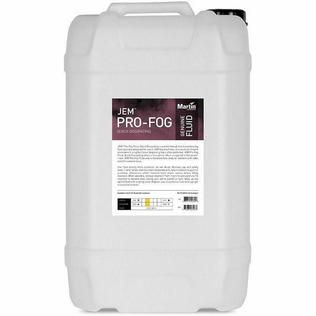 Martin JEM Pro-Fog Fluid, Quick Dissipating