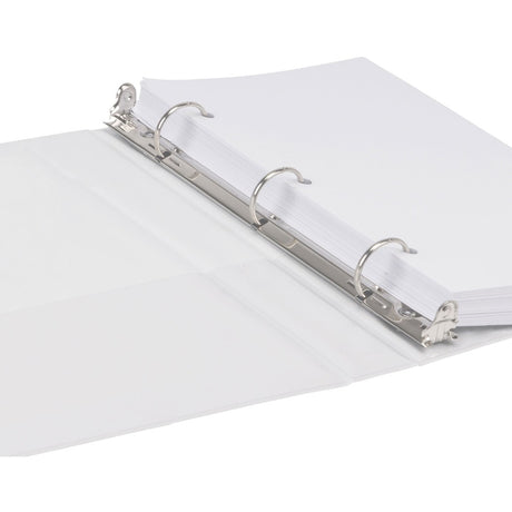 Samsill Economy Junior 1 Inch View 3 Ring Binder - White 6 Pack