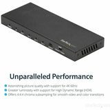 StarTech.com 4 Port HDMI Splitter - 4K 60Hz - 1x4 Way HDMI 2.0 Splitter - HDR - ST124HD202