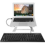 Macally Black 104 Key Full Size USB Keyboard for Mac