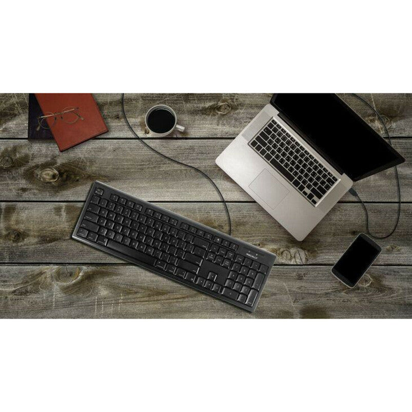 Macally Black 104 Key Full Size USB Keyboard for Mac