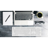 Macally White 104 Key Full Size USB Keyboard for Mac