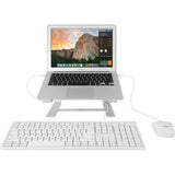 Macally White 104 Key Full Size USB Keyboard for Mac