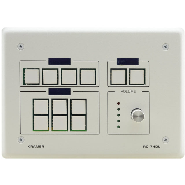 Kramer 12-button Ethernet and KNET Control Keypad with Knob and Displays (US)